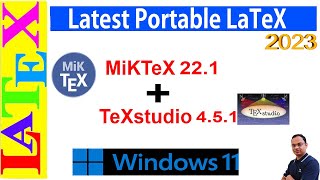 Latest Portable LaTeX 2023 MikTeX and TeXstudio Latex Advanced Tutorial37 [upl. by Capps]