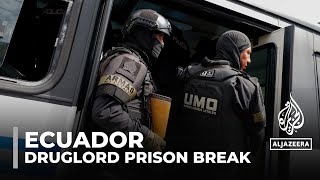 Ecuador declares state of emergency curfew after druglord escapes prison [upl. by Bunch894]