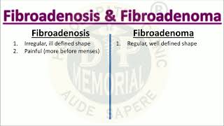 Difference between Fibroadenosis and Fibroadenoma [upl. by Rozelle]