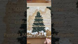 Christmas crafts with IOD LaBlanche amp Pentart iod christmascrafts pentartmetalpigmentpowder [upl. by Leacim235]