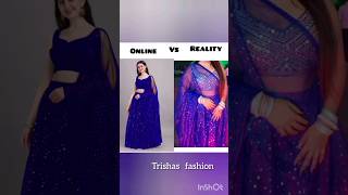 Online VS Reality review from flipkart haul 💙💫 onlineshopping partyclothes lehengacholi fashion [upl. by Uhej]