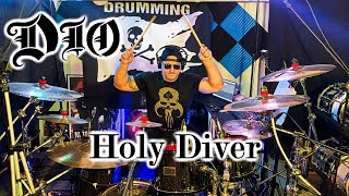 DIO  Holy Diver  Drum Cover [upl. by Darmit541]