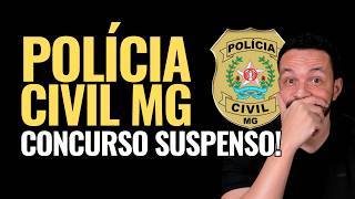 Concurso da Polícia Civil de Minas Gerais Suspenso Saiba o Que Aconteceu [upl. by Hippel836]