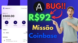 🔥🤑R92 MISSÃO na COINBASE ALEO🤑 [upl. by Dumm395]