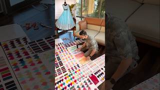 Lehenga Making Process  Skyblue color Real Mirror amp Thread Embroidery work Designer Lehenga choli [upl. by Mosira]