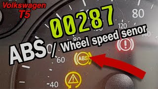 Changing ABSwheel speed sensor on a VW T5 [upl. by Eugor]