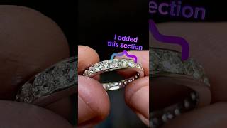 Sizing up and adding 3 diamonds to an eternity band [upl. by Okier742]