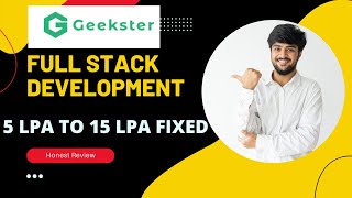 geekster full stack developer review 5 Lpa to 30 Lpa Fixed  Pay after placement  Smartopedia [upl. by Lednahs]