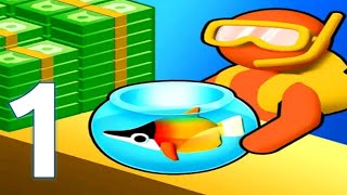 Aquarium Land  Fishbowl World  Gameplay Walkthrough Part 1 Stickman Aquarium Adventure Fish Game [upl. by Laenahtan807]