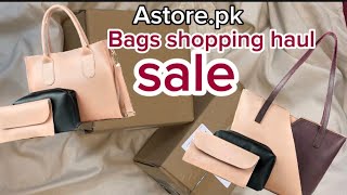 Astore online shopping haul bags unboxing and reviewsBags shopping haul sale bagreview unboxing [upl. by Ednutabab]