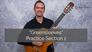 How to Play Greensleeves on the Guitar  Full Course [upl. by Nylsirhc]