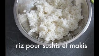 Comment préparer du riz pour sushis et makis [upl. by Enilekaj]