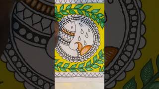 Madhubani Painting For Beginners  EASY Madhubani Designfish Madhubani art [upl. by Berrie]