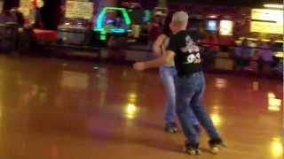 roller skate couple skating dance skate not jam skate [upl. by Allisirp694]