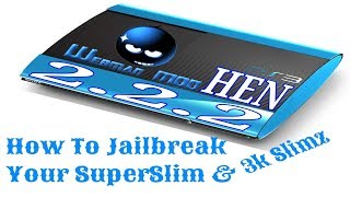 How To Jailbreak a PS3 SuperSlim  Install HFW 484 on OFW for HEN 222 2019 [upl. by Maker]