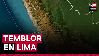 Temblor en Lima IGP reportó sismo de 53 de magnitud durante madrugada [upl. by Atsylak130]