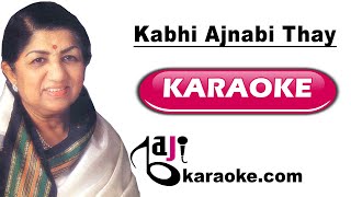 Kabhi Ajnabi Thay Zameen Aasman  Video Karaoke Lyrics Lata Mangeshkar Suresh Wadkar Baji Karaoke [upl. by Romelle]