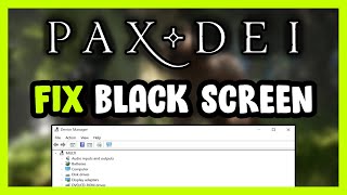 How to FIX Pax Dei Black Screen [upl. by Akcirred]