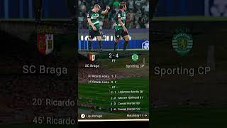 SC Braga vs Sporting CP 111124 ligaportugal shorts [upl. by Noma338]