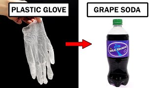 Turning plastic gloves into grape soda [upl. by Aical]