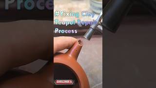 Yixing Clay Teapot Repair Process Good tools and machinery can simplify Tasks [upl. by Gipsy]