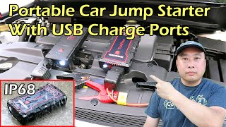 TrekPow Portable Car Jump Starter w USB Charge Ports  G22 amp TJ2500 [upl. by Llesirg]