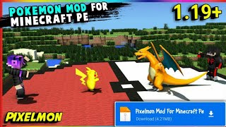 POKEMON MOD FOR MINECRAFT PE 119  POKEMON MOD  POKEMON GO MOD FOR MCPE [upl. by Adelia212]