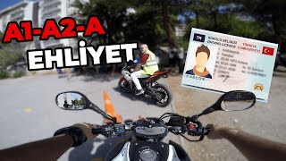 MOTOSİKLET EHLİYET DİREKSİYON SINAVI [upl. by Einnaoj92]