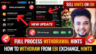 🐹 Hamster Kombat EBI Exchange Withdrawal Process  EBI Exchange Hamster Kombat Withdrawal Kaise Kare [upl. by Kean455]