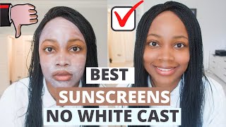 BEST PHYSICAL SUNSCREENS FOR BROWNDARK SKIN  TRY ON [upl. by Winshell933]