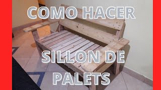 Sillones de Palets  Banco de Palets [upl. by Ecinuahs380]