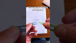 Connect paperclips to prevent paper from coming lose workfromhome office paper tipsandtricks [upl. by Pals]