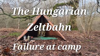 The Hungarian Zeltbahn  Canvas Military Tent  Failure at camp  Zeltbahn Military Tent [upl. by Nessnaj795]