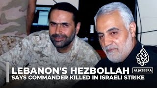 Hezbollah says Israel kills top commander amid fears of Gaza war escalation [upl. by Constancia]