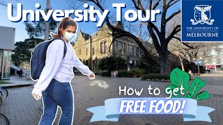 University of Melbourne Campus Tour  How to Get Free Food internationalstudent unimelb [upl. by Sumaes957]