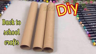 How To Make Money With Crafts Amazing Idea Out Of Paper Rolls Back to Shool Crafts [upl. by Hgieleak364]