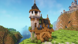 Minecraft  Starter Medieval House  Minecraft Tutorial [upl. by Ainola]