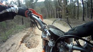 KTM 350 EXCF Mt Disappointment [upl. by Ycnalc]