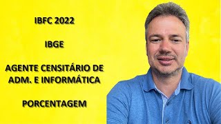 IBFC22Q013 – IBFC – IBGE 2022 – PORCENTAGEM CONCURSO CORREIOS 2024 [upl. by Narrat]