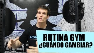 RUTINA GIMNASIO ¿CUÁNDO DEBO CAMBIAR [upl. by Schuler655]