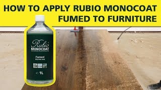 How To Apply Rubio Monocoat FUMED on Furniture [upl. by Natanoy]