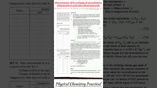 Determination of enthalpy of neutralization of hydrochloric acid with sodium hydroxide practical [upl. by Azilef]