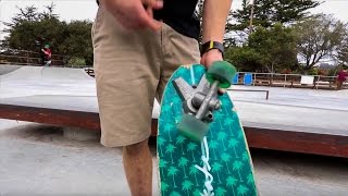 THE WEIRDEST SKATEBOARD TRUCKS  SURF SKATE [upl. by Namlaz509]