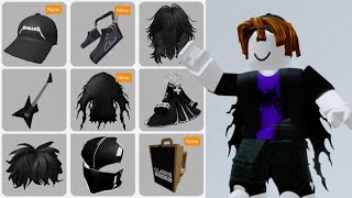 15 FREE BLACK ITEMS ROBLOX 😱😳 2023 [upl. by Negroj]