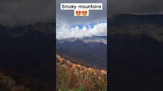 Fall view Smoky mountains🤩smokey fall wonderfulview [upl. by Sewole]