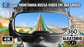 Montanha Russa 360° em Realidade Virtual Hopi Hari  Vídeo 360 VR [upl. by Anuahsed687]