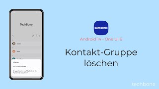 KontaktGruppe löschen  Samsung Android 14  One UI 6 [upl. by Ramsay]