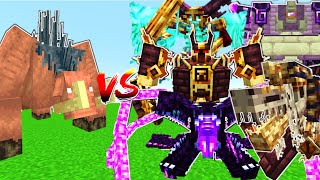 MUTANT HOGLIN VS LENDERS CATACLYSM BOSSES  MINECRAFT [upl. by Ibba]