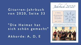 Die Heimat hat sich schön gemacht  2033  Grünheider GitarrenEnsemble [upl. by Callean228]