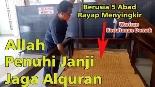 Allah Penuhi Janji Jaga Alquran Berusia 5 Abad Rayap Menyingkir [upl. by Akema505]